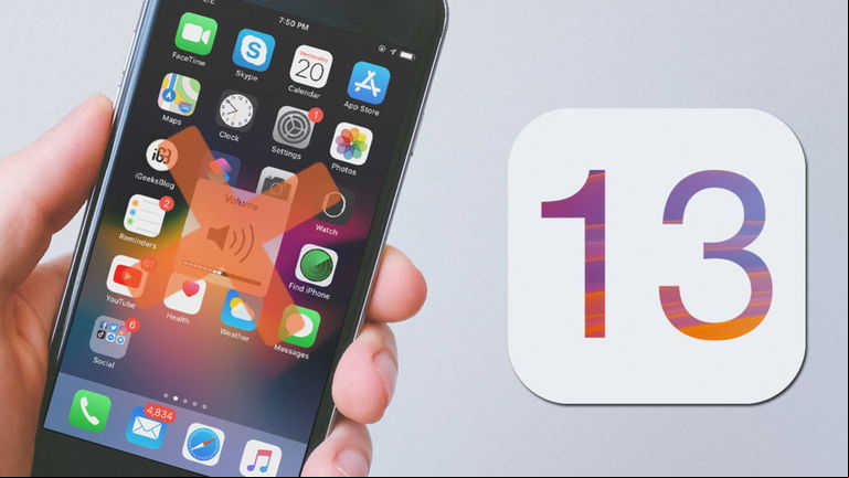 Así es el nuevo indicador de volumen de iOS 13