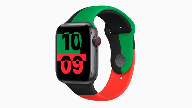 Apple lanza una correa y un Apple Watch Series 6 edición limitada: 'Black Unity'