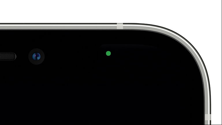¿Qué significa el punto verde o naranja que aparece en el iPhone?