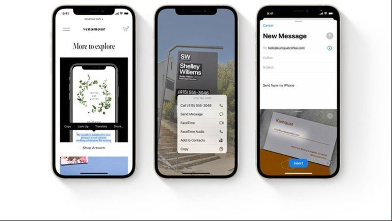 Cómo copiar y pegar texto de fotos en iOS 15