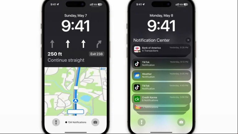 iOS 17 podría incluir Apple Maps en la pantalla de bloqueo del iPhone